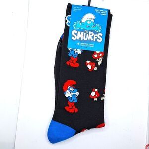 Papa Smurf crew socks the smurfs cartoon graphic novelty socks